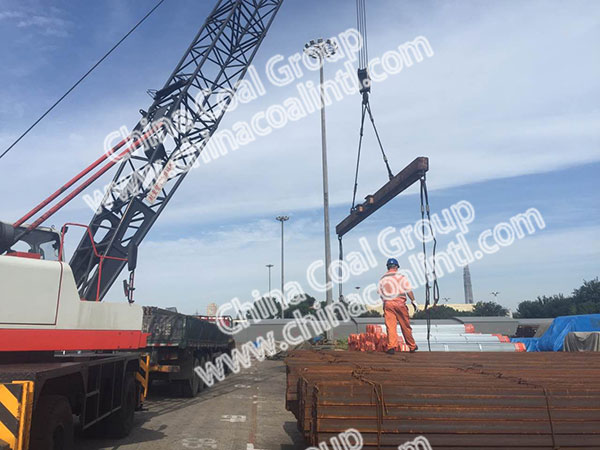 China Coal Group International Trading Company Exported 2000 Tons Mining Steels To Mexico By Tianjin Port